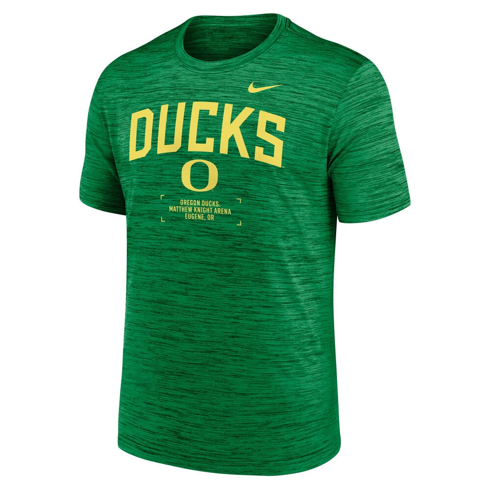 Classic Oregon O, Nike, Green, Crew Neck, Performance/Dri-FIT, Men, Basketball, Velocity, Areana Locations, T-Shirt, 945031